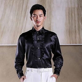 Amazon.co.jp: [Dsimilarl] ロイヤルブルーフリルシルクサテン
